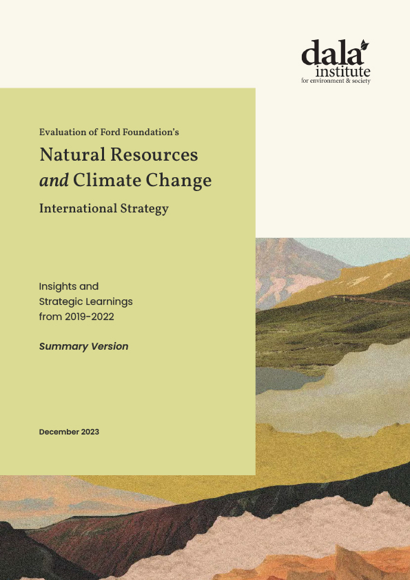 Evaluation of Ford Foundation’s Natural Resources and Climate Change ...